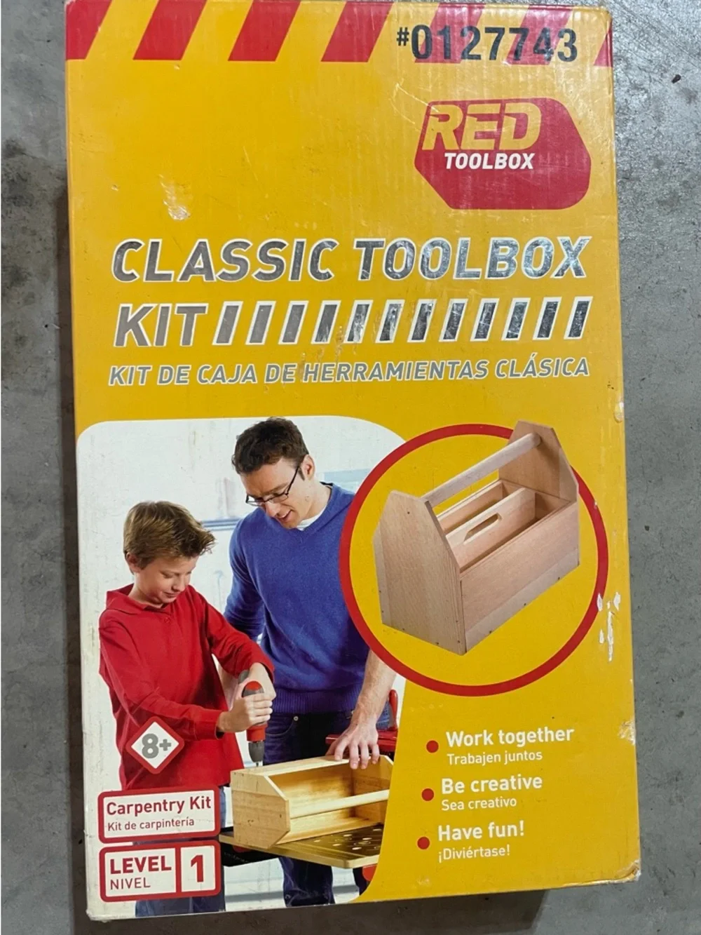 Vintage - NEW - Red Toolbox Classic Toolbox Kit